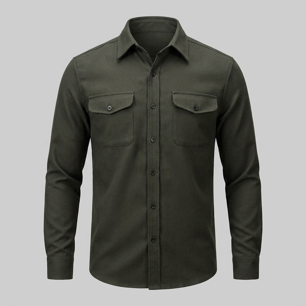 Herren Overshirt mit Flap-Taschen