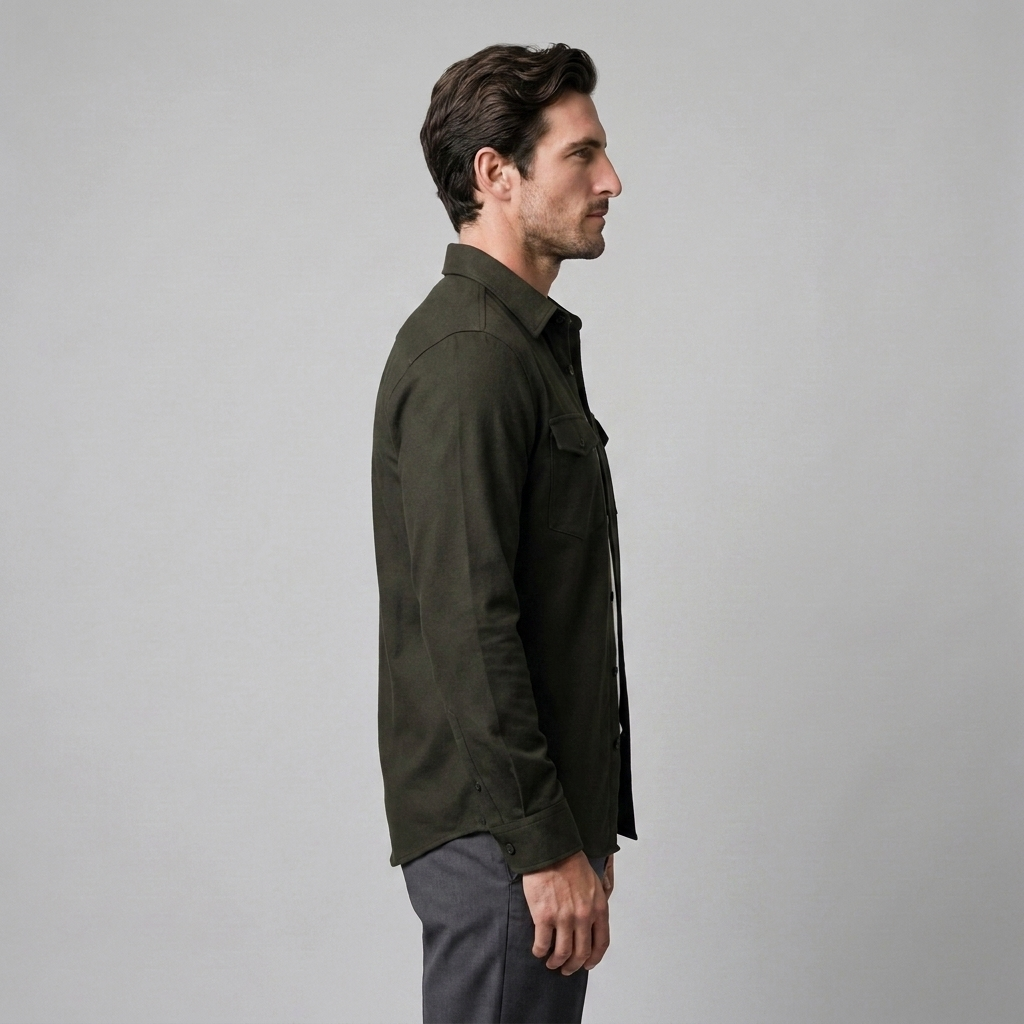 Herren Overshirt mit Flap-Taschen