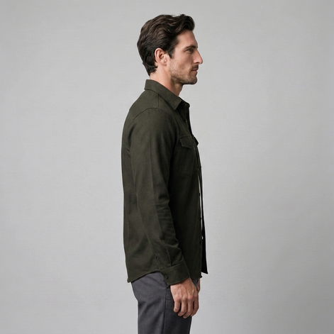 Herren Overshirt mit Flap-Taschen