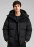 Herren Oversized Steppjacke mit Kapuze Wintermantel