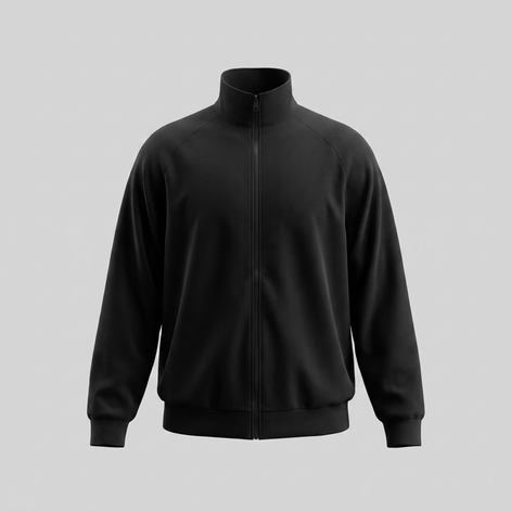 Herren Oversized Trainingsjacke mit durchgehendem Reissverschluss