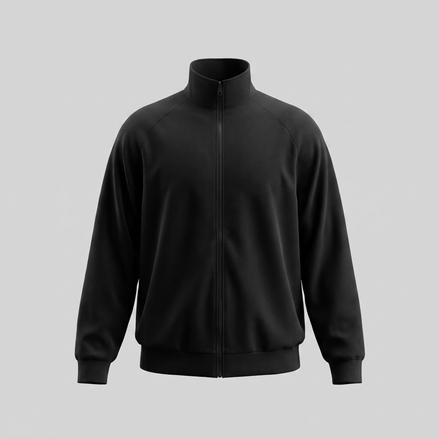 Herren Oversized Trainingsjacke mit durchgehendem Reissverschluss