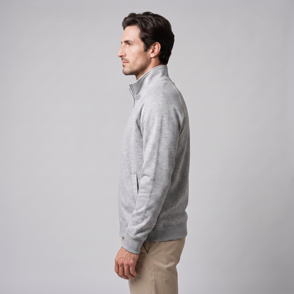 Herren Oversized Trainingsjacke mit durchgehendem Reissverschluss