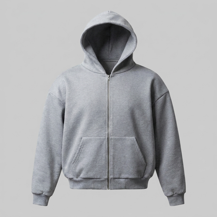 Herren Oversized Zip-Hoodie