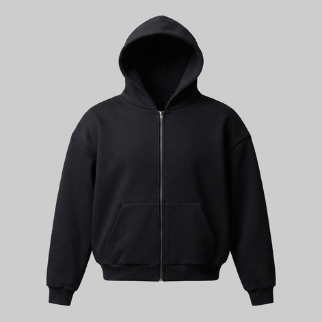 Herren Oversized Zip-Hoodie