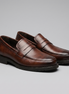 Herren Penny Loafers mit Brogue Details