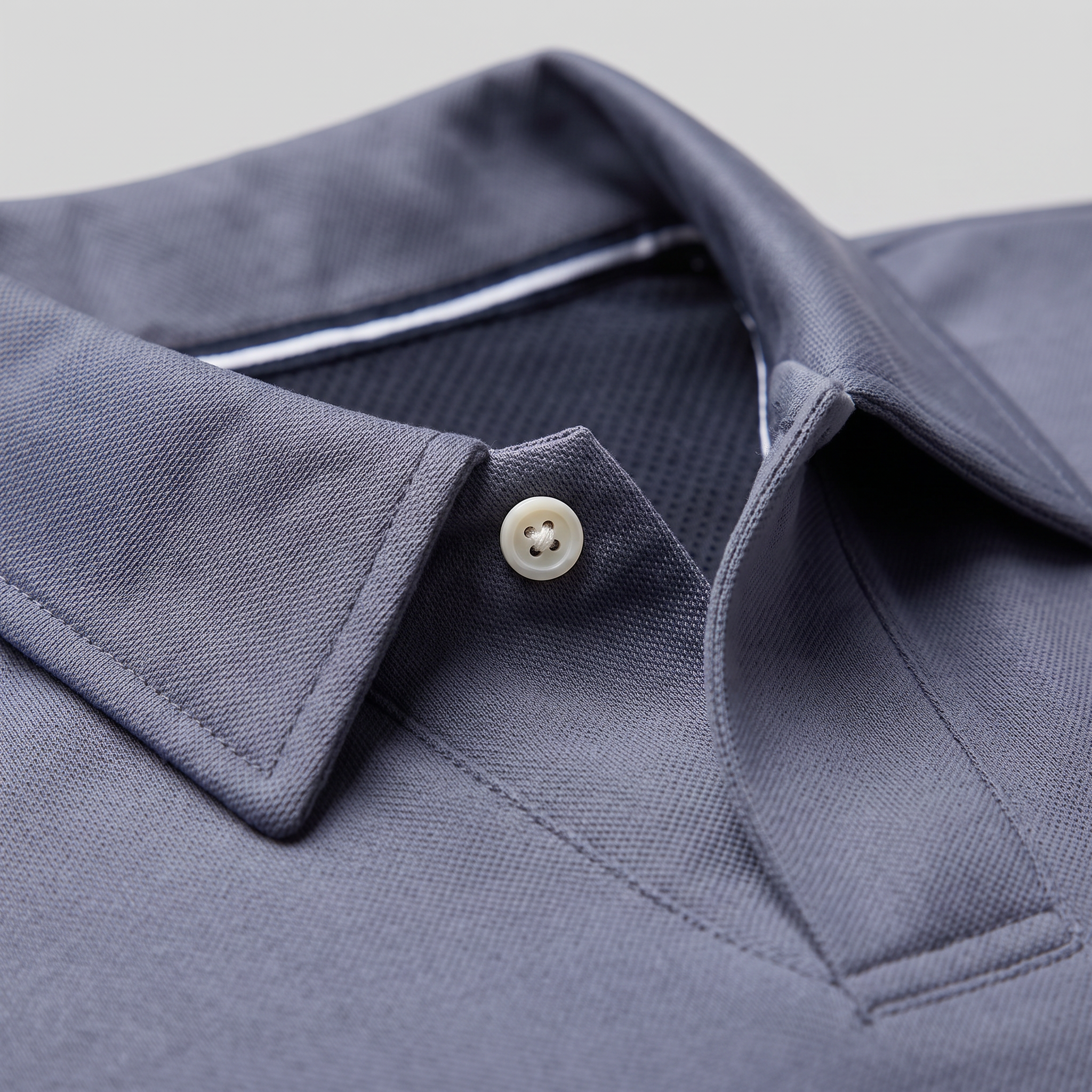 Herren Piqué-Poloshirt mit langen Ärmeln