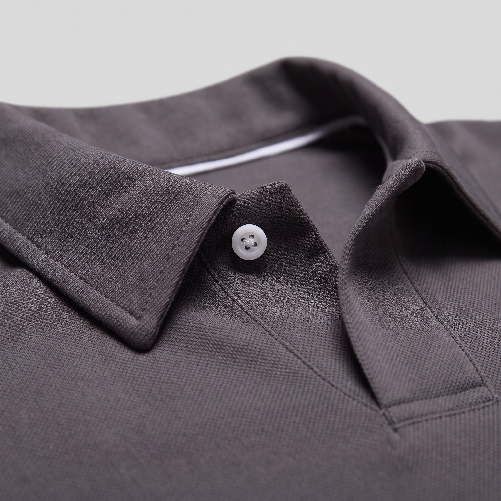 Herren Piqué-Poloshirt mit langen Ärmeln