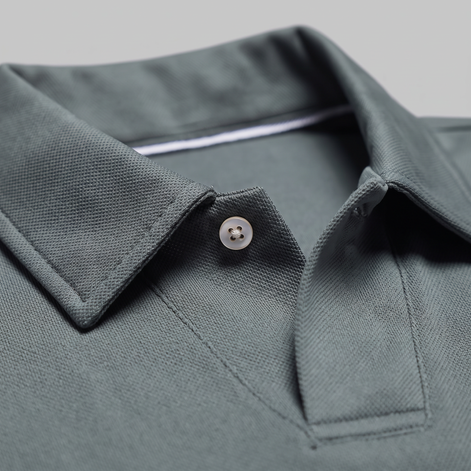 Herren Piqué-Poloshirt mit langen Ärmeln
