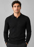 Herren Polo Pullover mit Kontrastkragen und weiter Passform