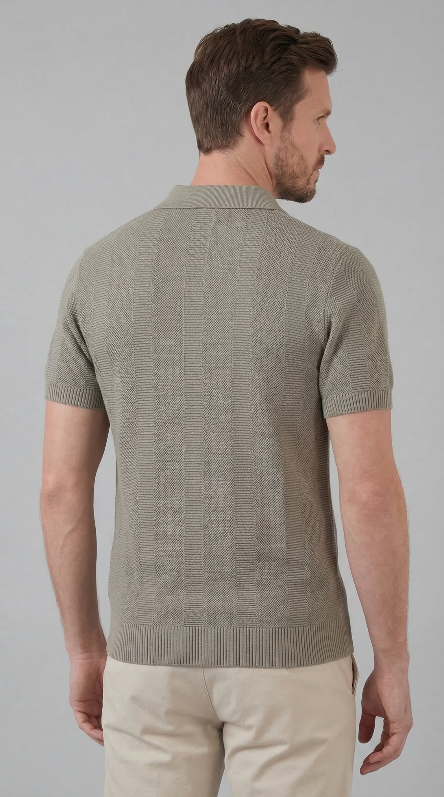 Herren Polohemd Mit Kurzarm - Modernes Strickdesign