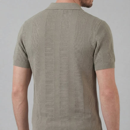 Herren Polohemd Mit Kurzarm - Modernes Strickdesign