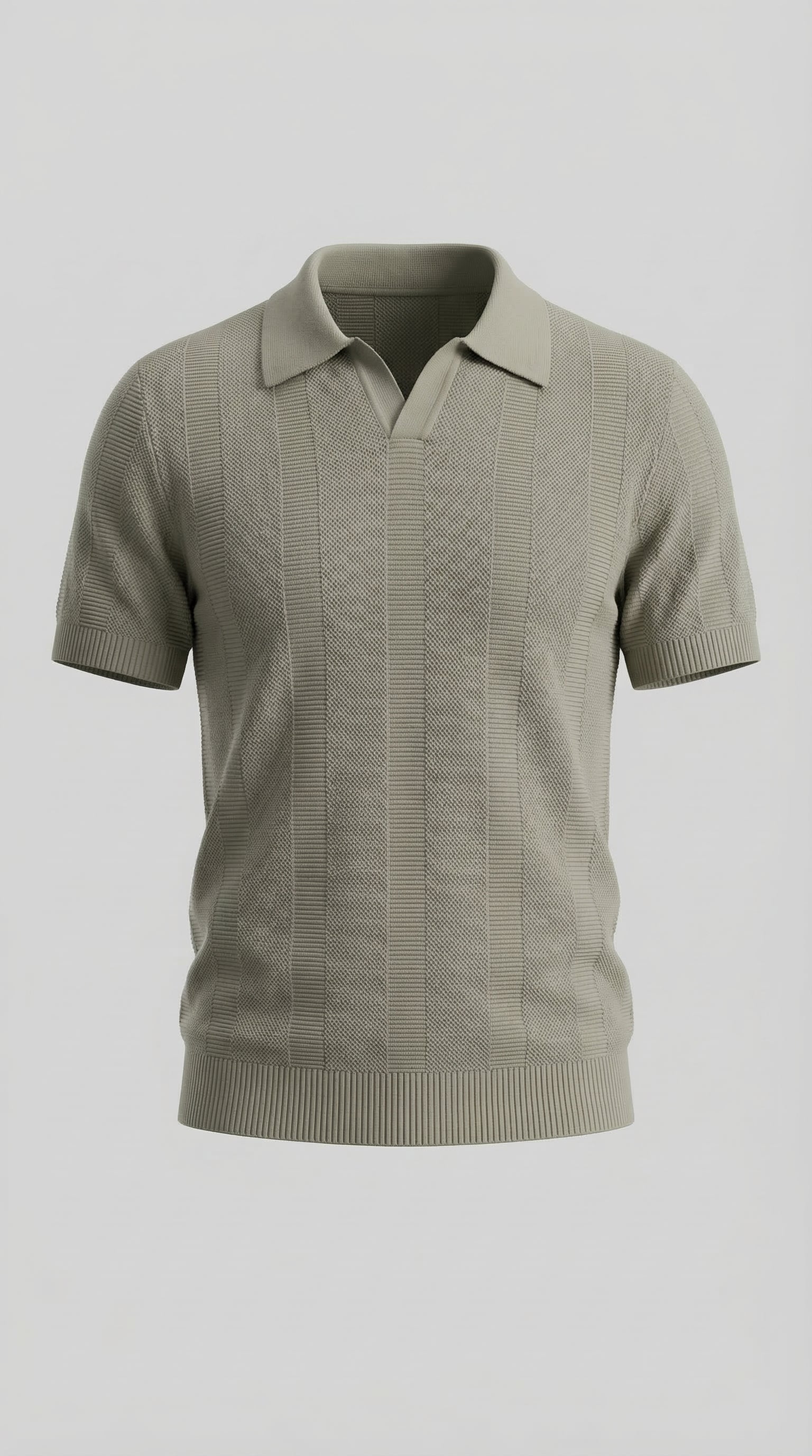Herren Polohemd Mit Kurzarm - Modernes Strickdesign