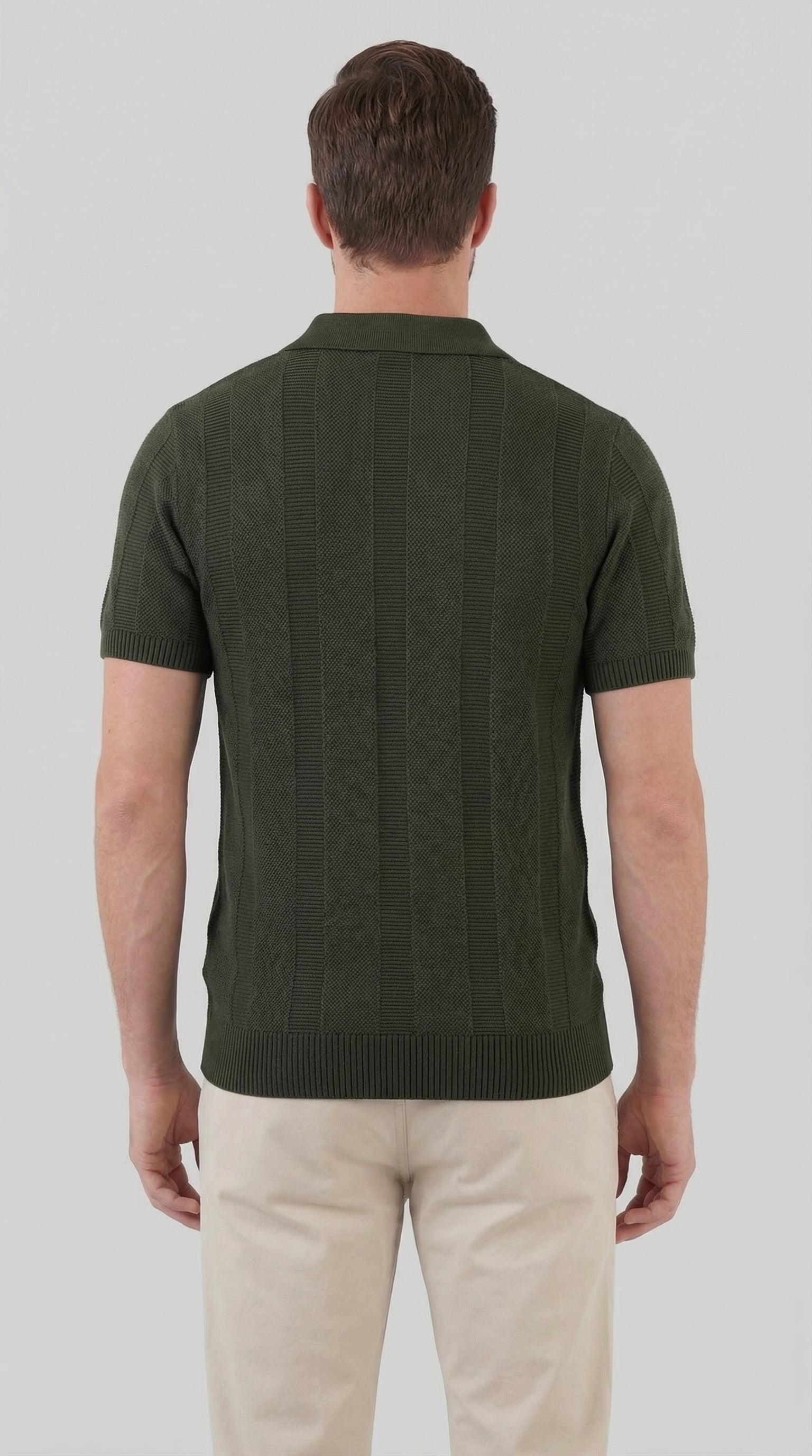 Herren Polohemd Mit Kurzarm - Modernes Strickdesign