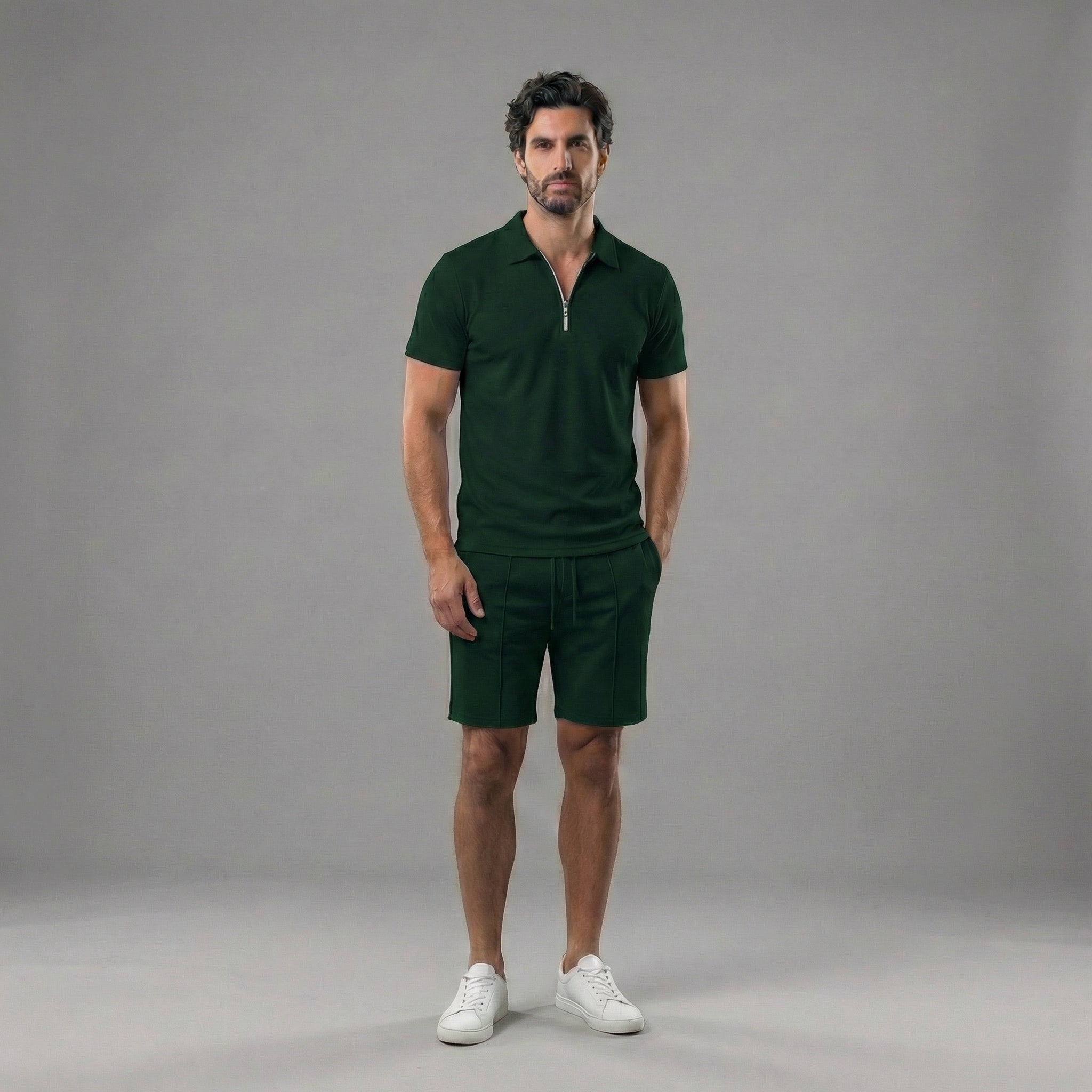 Herren Polohemden und Shorts Set für lässigen Stil