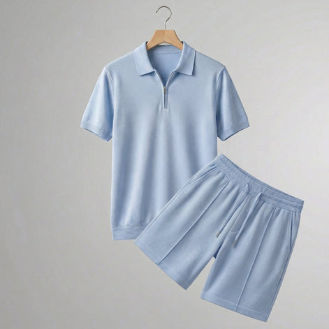 Herren Polohemden und Shorts Set für lässigen Stil