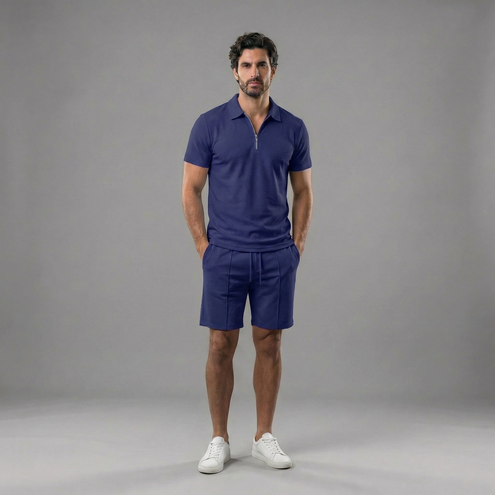 Herren Polohemden und Shorts Set für lässigen Stil