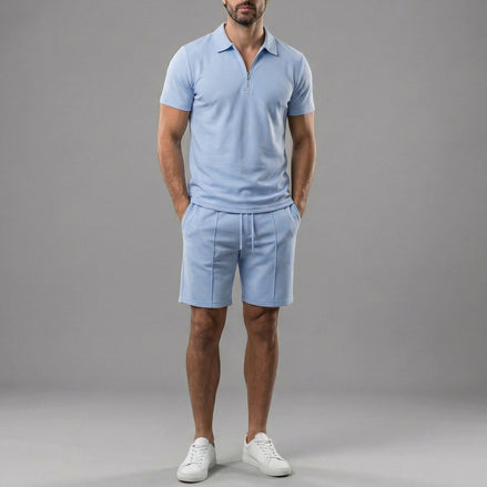 Herren Polohemden und Shorts Set für lässigen Stil
