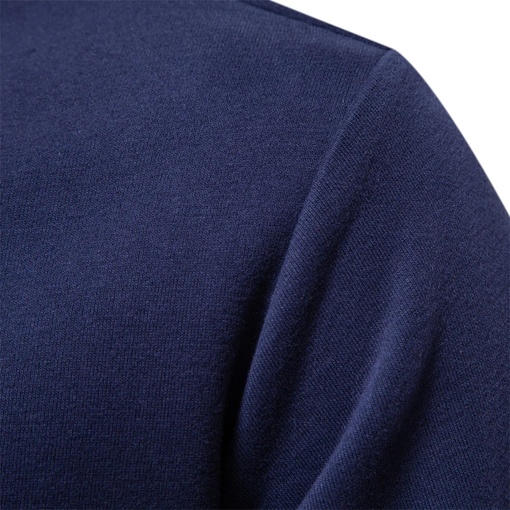 Herren Poloshirt Slim Fit Langarm Freizeitmode