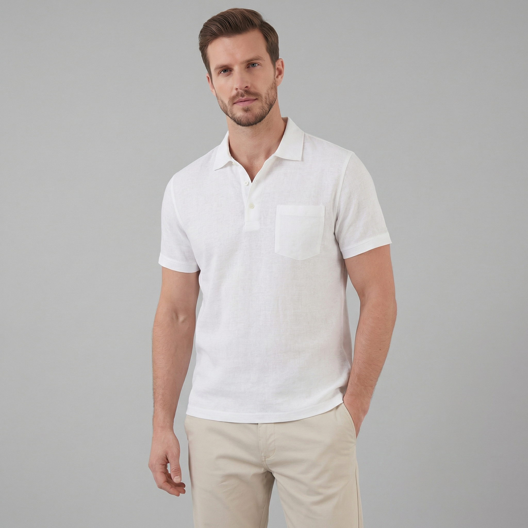 Herren Poloshirt mit kurzen Ärmeln für den Sommer