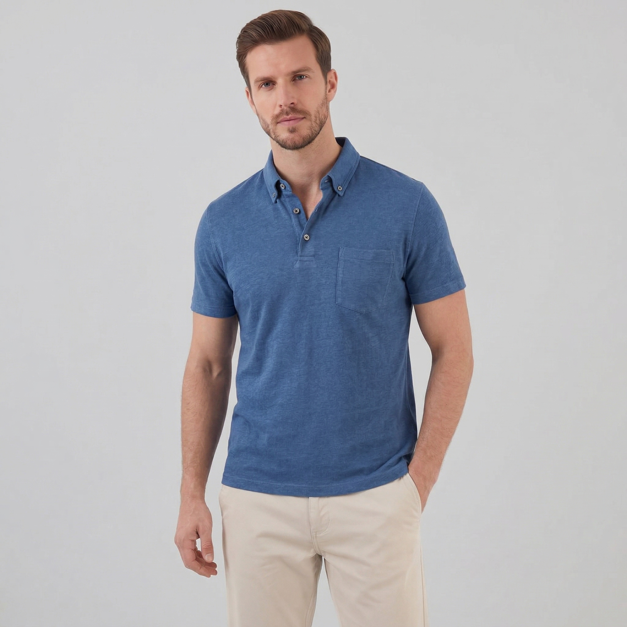 Herren Poloshirt mit kurzen Ärmeln für den Sommer