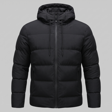 Herren Puffer-Winterjacke mit gesteppter Isolierung