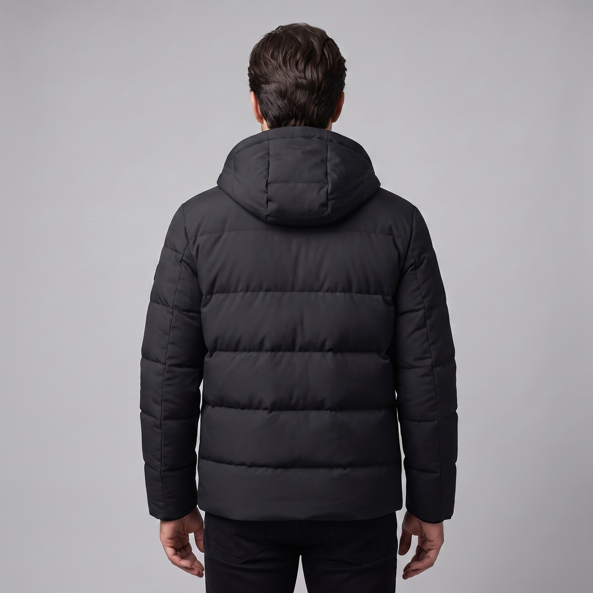 Herren Puffer-Winterjacke mit gesteppter Isolierung