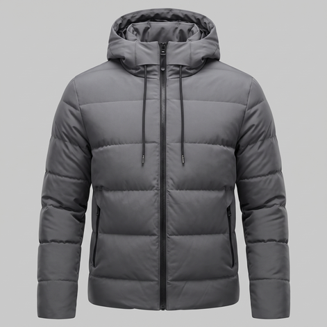 Herren Puffer-Winterjacke mit gesteppter Isolierung