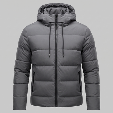 Herren Puffer-Winterjacke mit gesteppter Isolierung