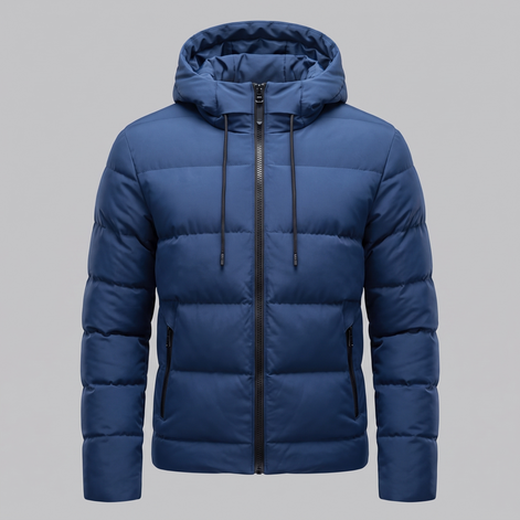 Herren Puffer-Winterjacke mit gesteppter Isolierung