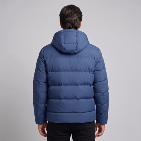 Herren Puffer-Winterjacke mit gesteppter Isolierung