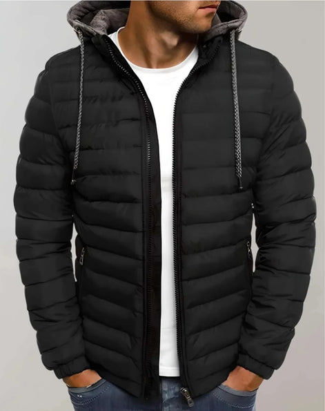 Herren Pufferjacke mit Kapuze Leicht und Sportlich