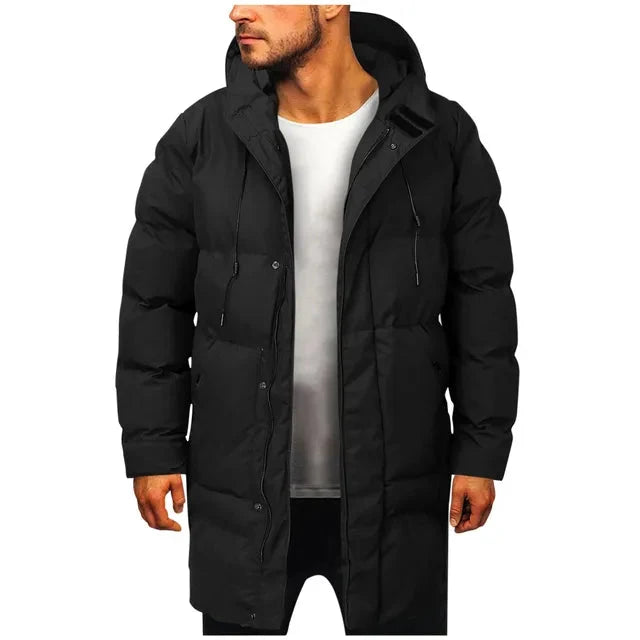 Herren Pufferjacke mit Kapuze in großen Größen bis 8XL