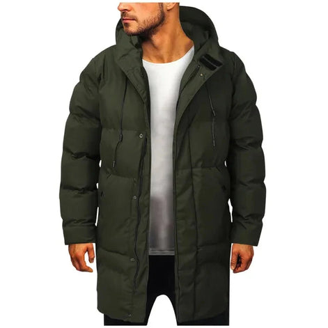 Herren Pufferjacke mit Kapuze in großen Größen bis 8XL