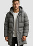 Herren Pufferjacke mit Kapuze in großen Größen bis 8XL