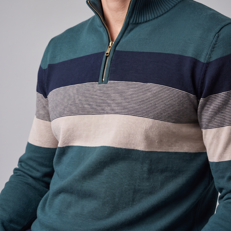 Herren Pullover mit Quarter-Zip