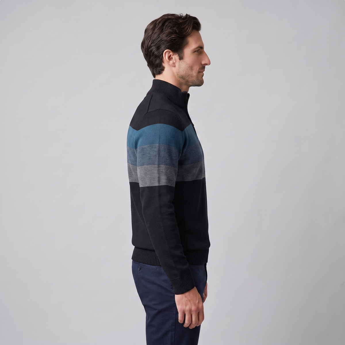 Herren Pullover mit Quarter-Zip