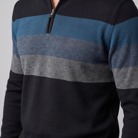 Herren Pullover mit Quarter-Zip