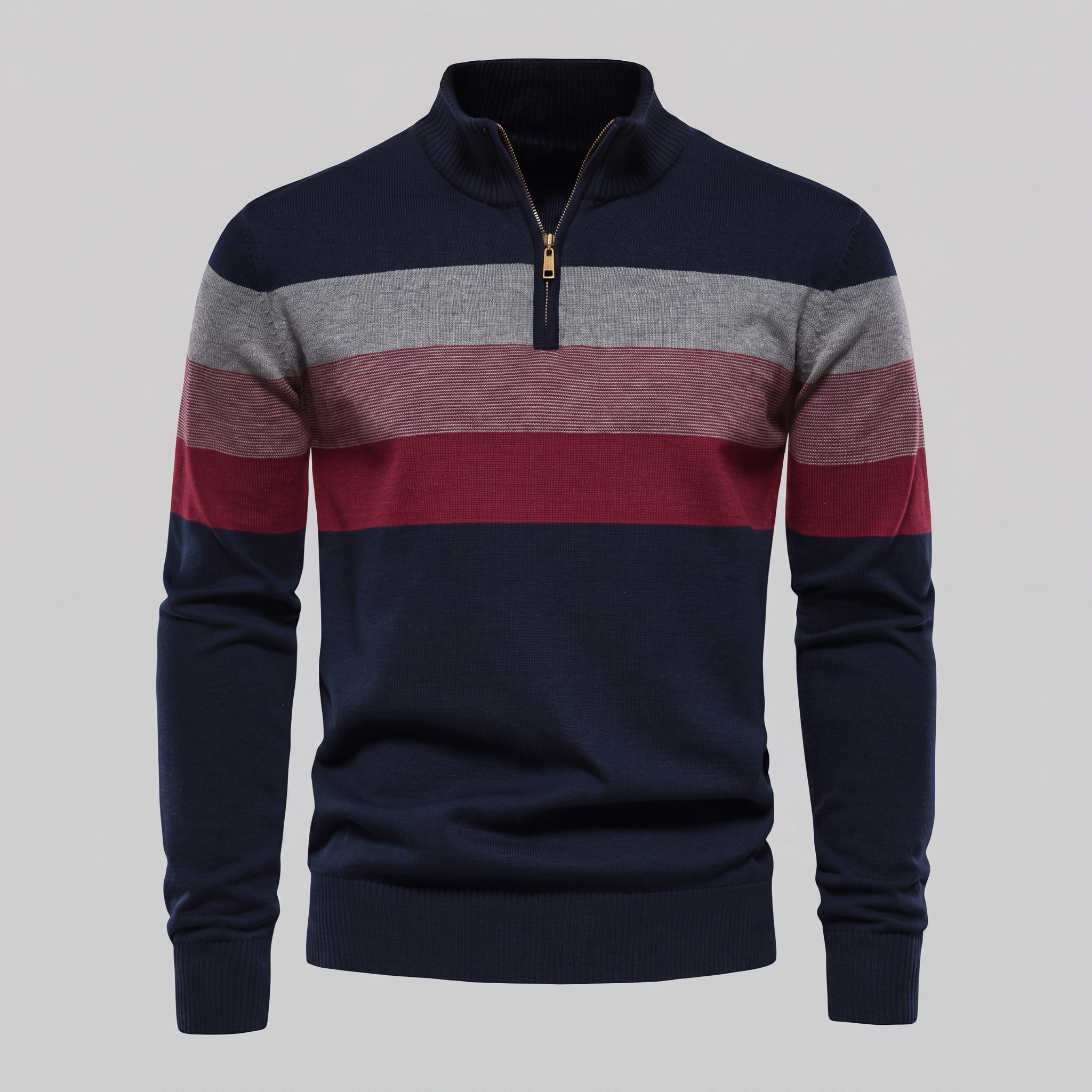 Herren Pullover mit Quarter-Zip