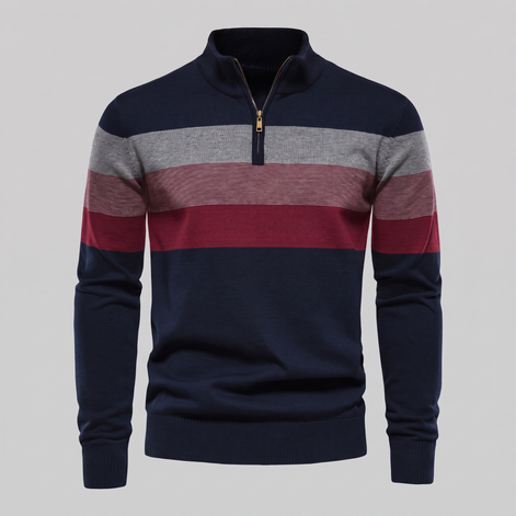 Herren Pullover mit Quarter-Zip