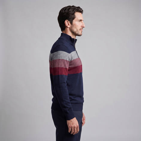 Herren Pullover mit Quarter-Zip