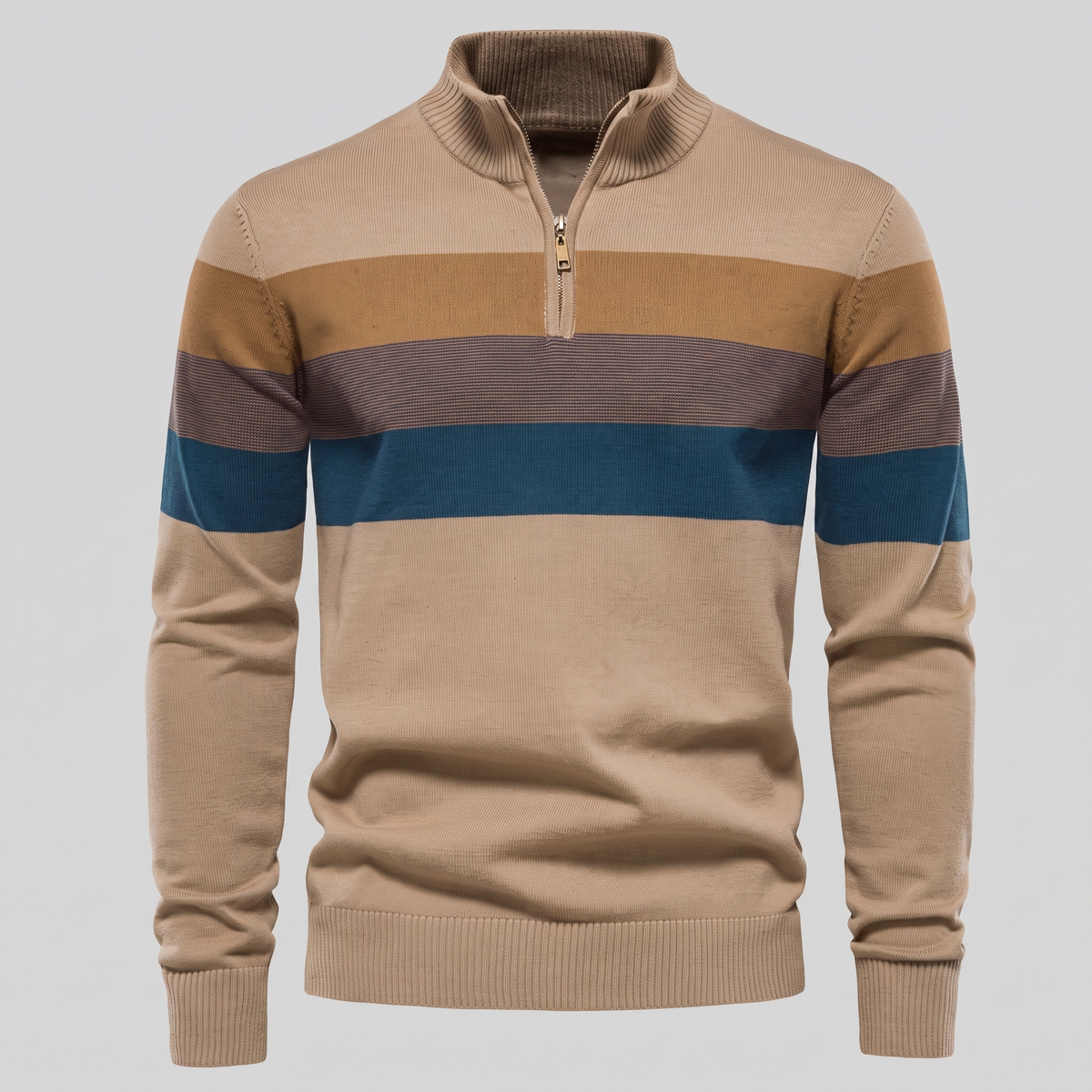 Herren Pullover mit Quarter-Zip