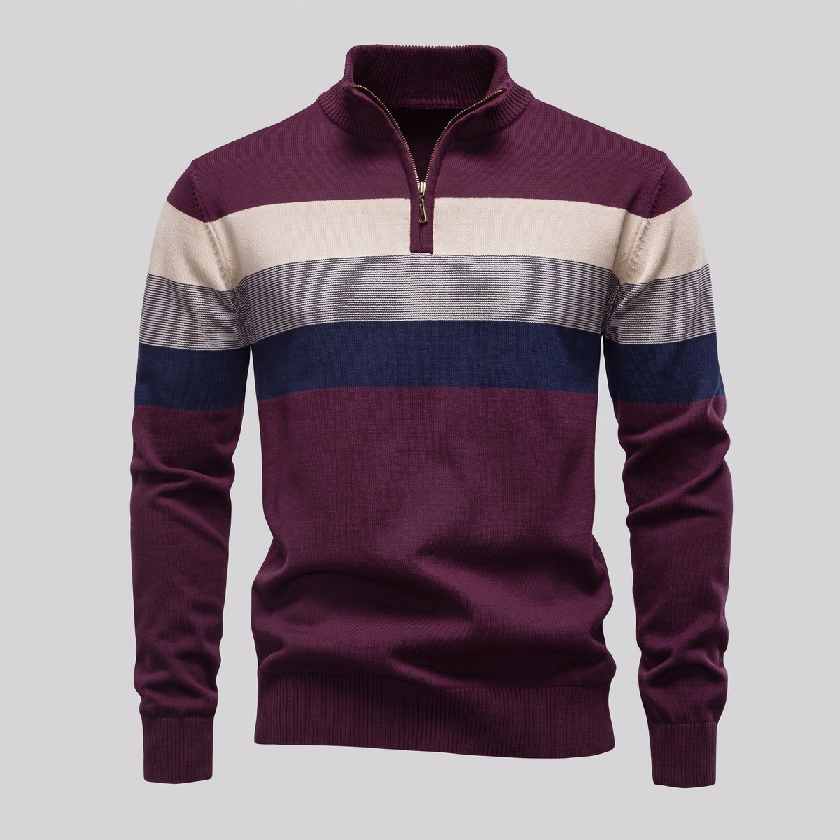 Herren Pullover mit Quarter-Zip