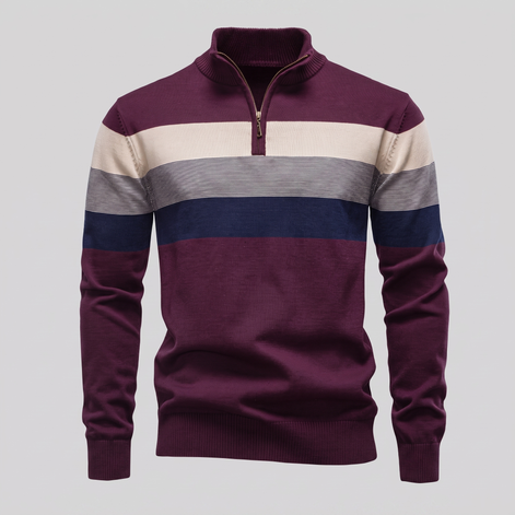 Herren Pullover mit Quarter-Zip