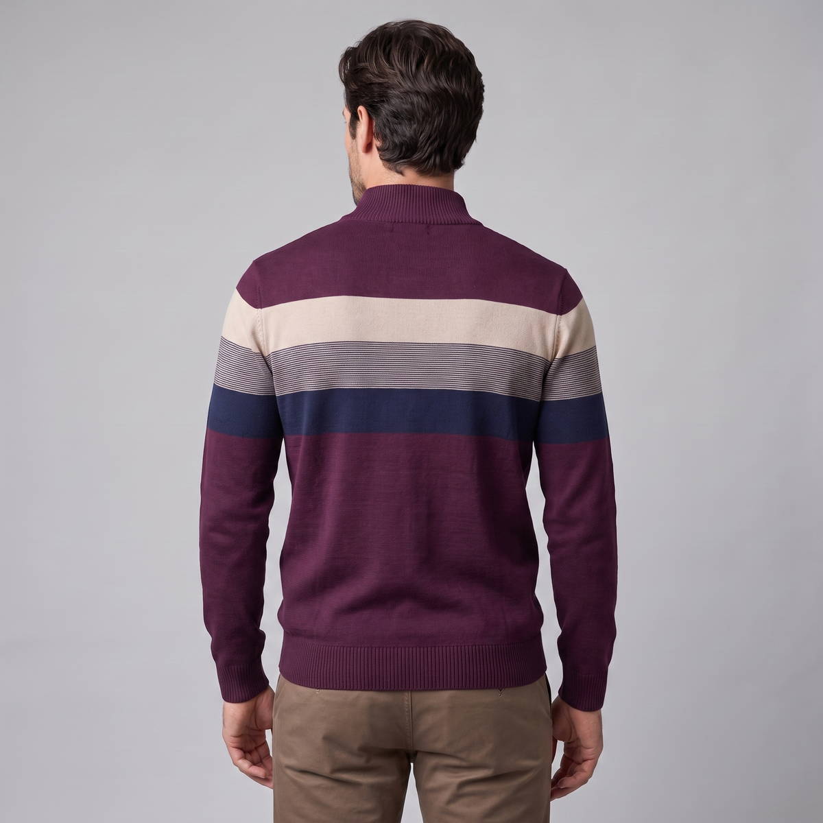 Herren Pullover mit Quarter-Zip