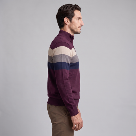 Herren Pullover mit Quarter-Zip