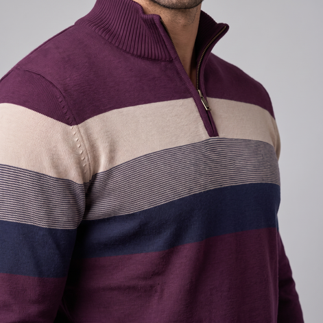 Herren Pullover mit Quarter-Zip