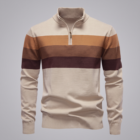 Herren Pullover mit Quarter-Zip