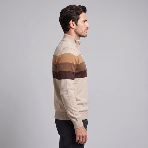 Herren Pullover mit Quarter-Zip