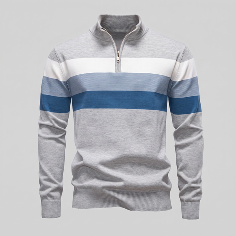 Herren Pullover mit Quarter-Zip